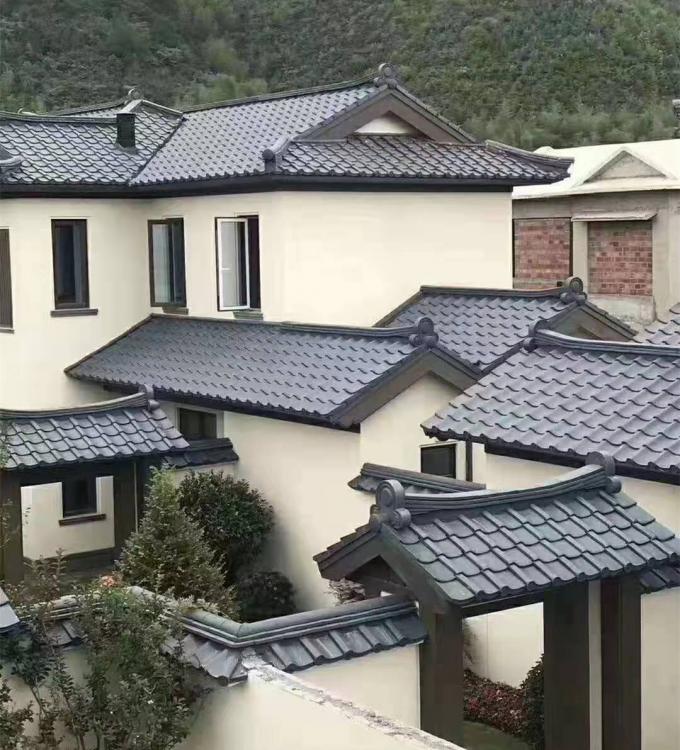 Asian Style Ceramic Japanese Roof Tiles Temple 310mm Traditional