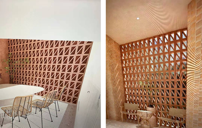 Hotel Exterior Clinker Ceramic Wall Bricks Decorative Terracotta Screen ...