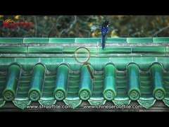 Glazed Green Customizable Chinese Roofing Tiles China Ceramic Roof Tiles