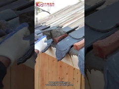 Traditional Residential Antique Chinese roof tiles unglazed matt roof tile