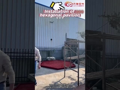 Chinese Wood Gazebo Customizable Size Backyard Wooden Pavilion