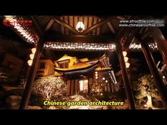 Asian Pavilion Unglazed Chinese Clay Roof Tiles Grey Mold Matt Temple Flat