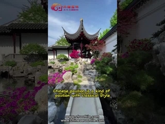 Handmade Outdoor Chinese Wooden Gazebo Unglazed Quadrate Garden Pavilion