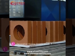 Red Decoration Wall Ventilation Ceramic Hollow Bricks For Garden Fences