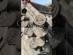 Fireproof Grey Color Chinese Clay Roof Tiles For China Temple Pagoda Garden Building