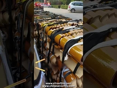 Glazed And Twice Sintering Chinese Glazed Roof Tiles For Temple