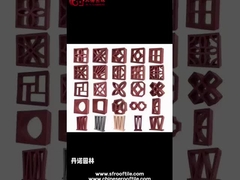 Wall Decoration Terracotta Hollow Breeze Blocks Frost Resistance