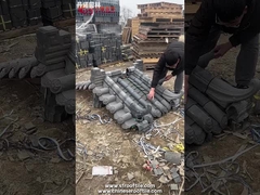 Natural Grey Chinese Clay Roof Tiles Traditional Design