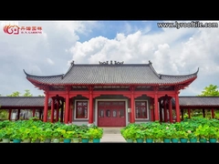 Green Japanese Glazed Roof Tile Plain Old Tiled Roof House Handmade Sculpture