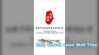 Modular Asian Style Wall Eaves Easy Install Plastic Roof Tiles