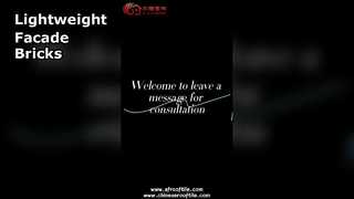 foamed ceramic hollow brick facade panels wall block