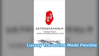 Flexible Travertine Wall Tiles Lightweight Fireproof Cladding