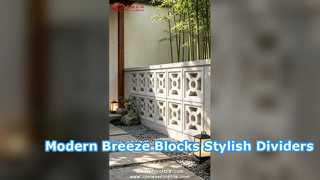 Modern White Cement Breeze Blocks for Stylish Room Dividers