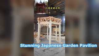 Luxury Hexagonal Japanese Garden Pavilion Custom Gazebo