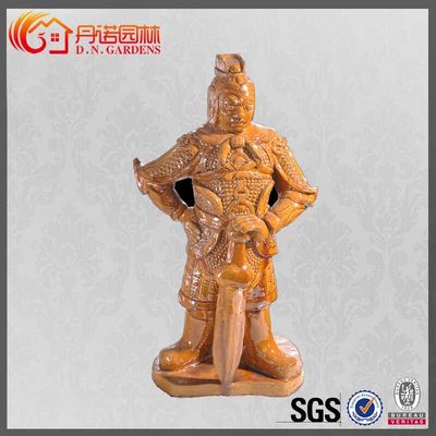 quality  Vivid Antique Chinese Roof Ornaments Glazed Buddhism Ceramic Chinese Figurine factory