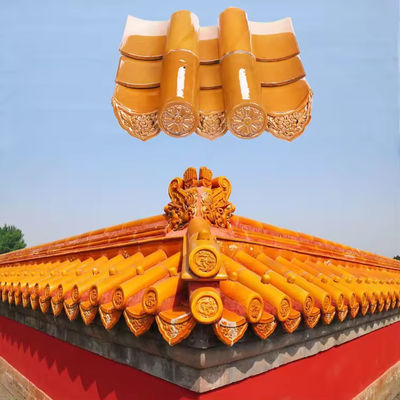 quality  Hand Glazed And Twice Sintering Chinese Glazed Roof Tiles factory