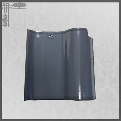 quality  S Type Glossy Ceramic Roof Tiles House Glazed 220mm Grey Clay Roof Tiles factory