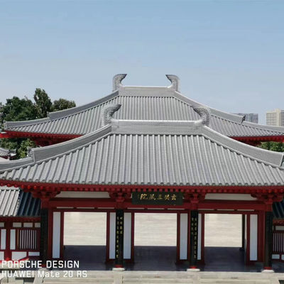 quality  Traditional Grey Japanese Roof Tiles Temple Building 110mm Graphic Design factory