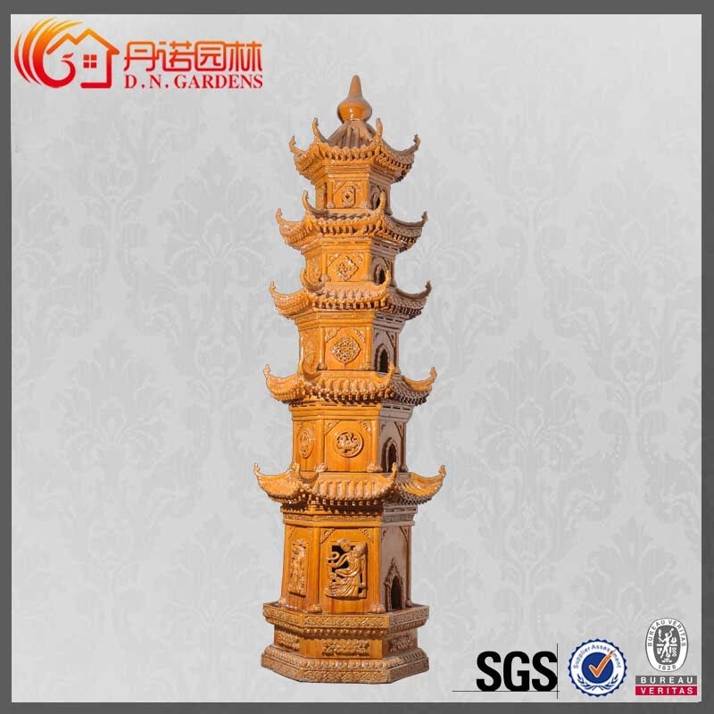 Buildings Roof Ridge Ornaments Golden Small Gazebo Chinese Roof Decoration