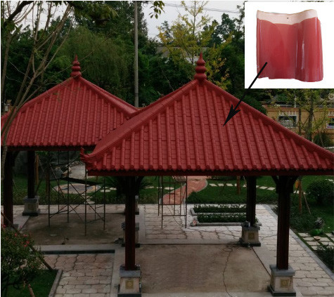 Glossy Chinese Glazed Roof Tile European Spanish For House