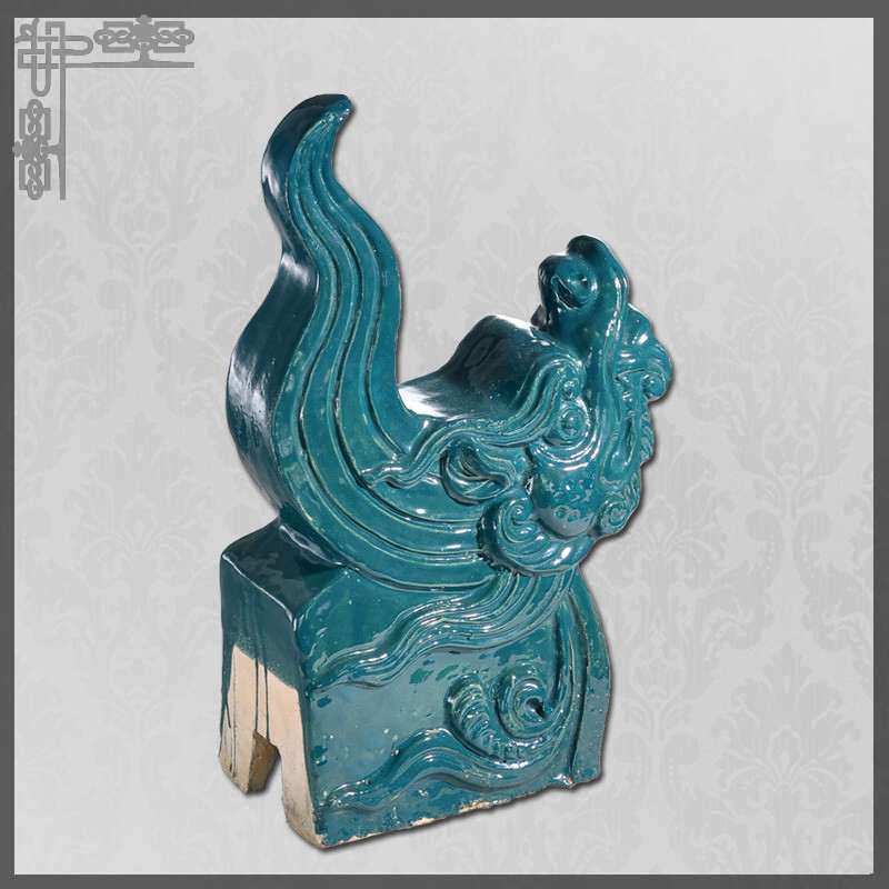 Legendary Animal Chinese Roof Ornaments Glossy Roof Tile Figures