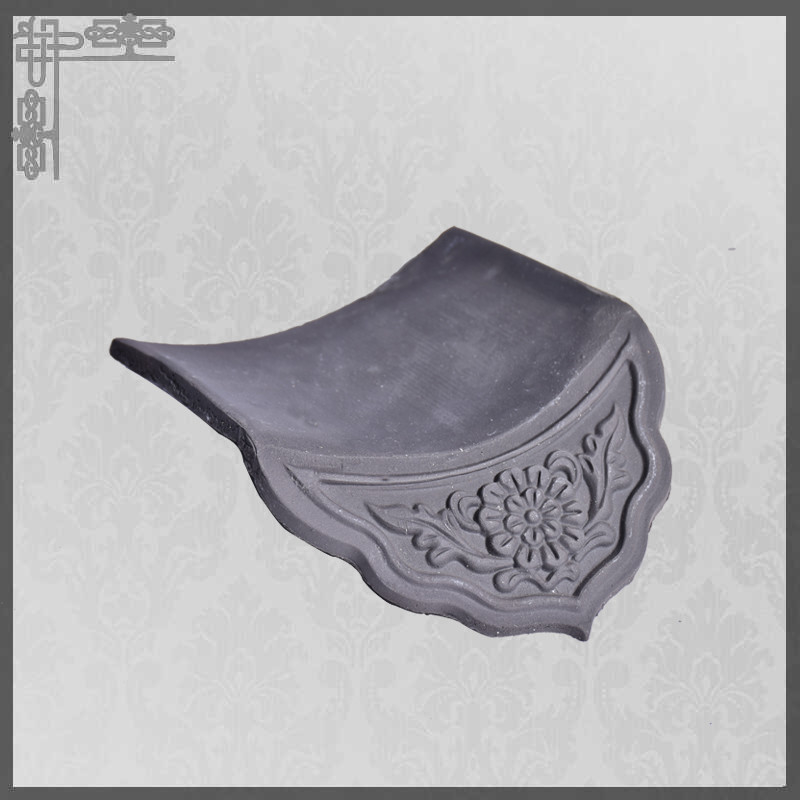 Chinese Traditional Concrete Clay Roof Tiles Lightweight Waving Waterproof