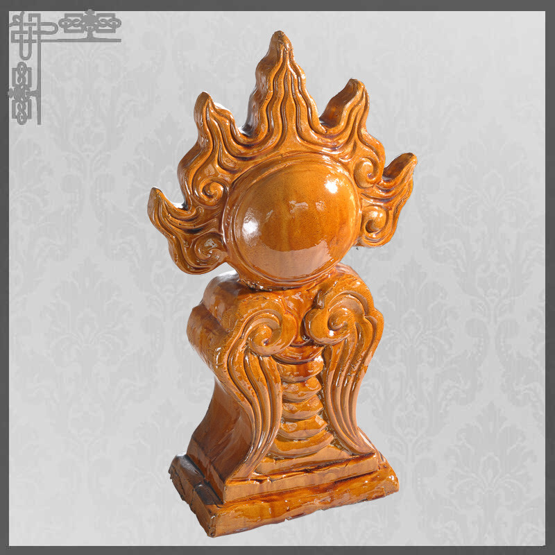 Fireball Roof Finial Chinese Roof Decoration Art Collection Customizable Size Color