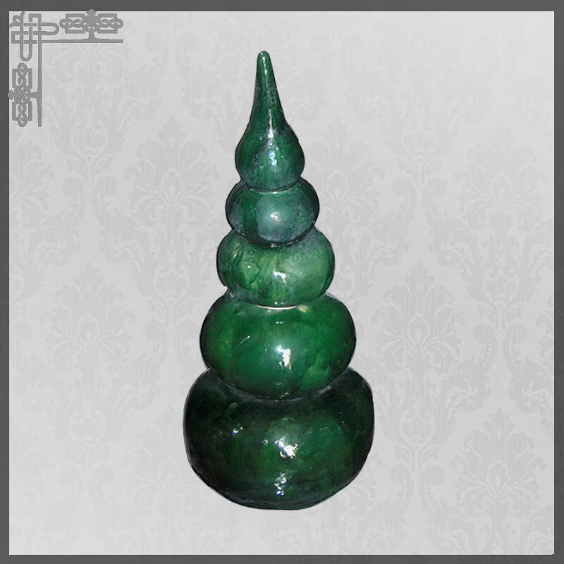 Ceramic Calabash Shape Chinese Roof Ornaments Building Art high plasticity