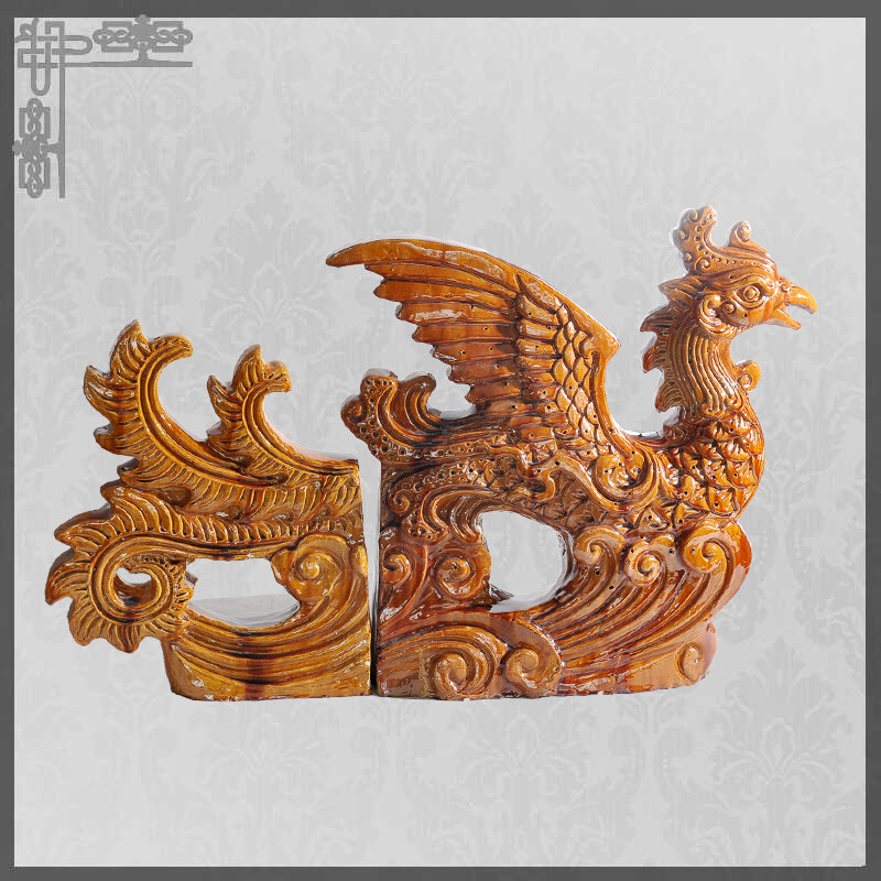 Frost Proof Decorative Chinese Roof Animals Phoenix Imperial For Temple