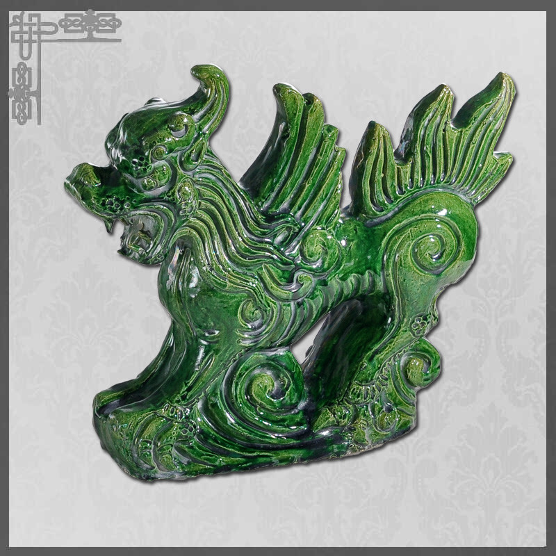 SGS Garden Building Chinese Kylin Ornament Chinese Porcelain Figures Waterproofing