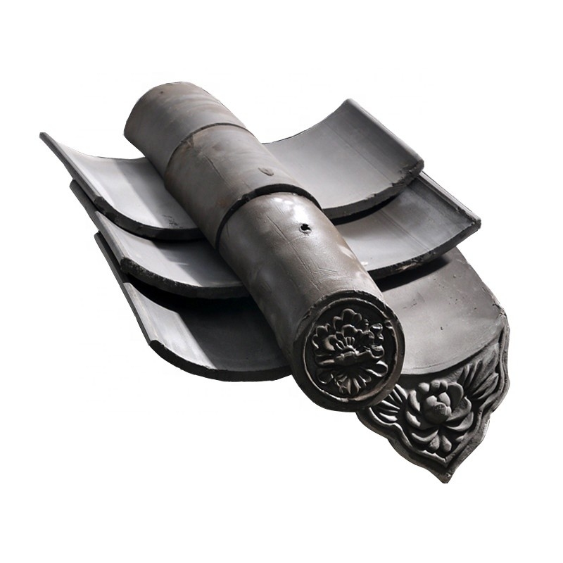 Chinese Tea House Roof Tile Sushi Residence Restaurant Decorative Roof Clay Material Tile