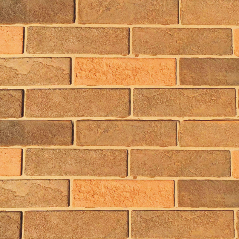 3D Outdoor Thin Matt 4mm Flexible Ceramic Tile Split Imitate Brick Aging Resistance