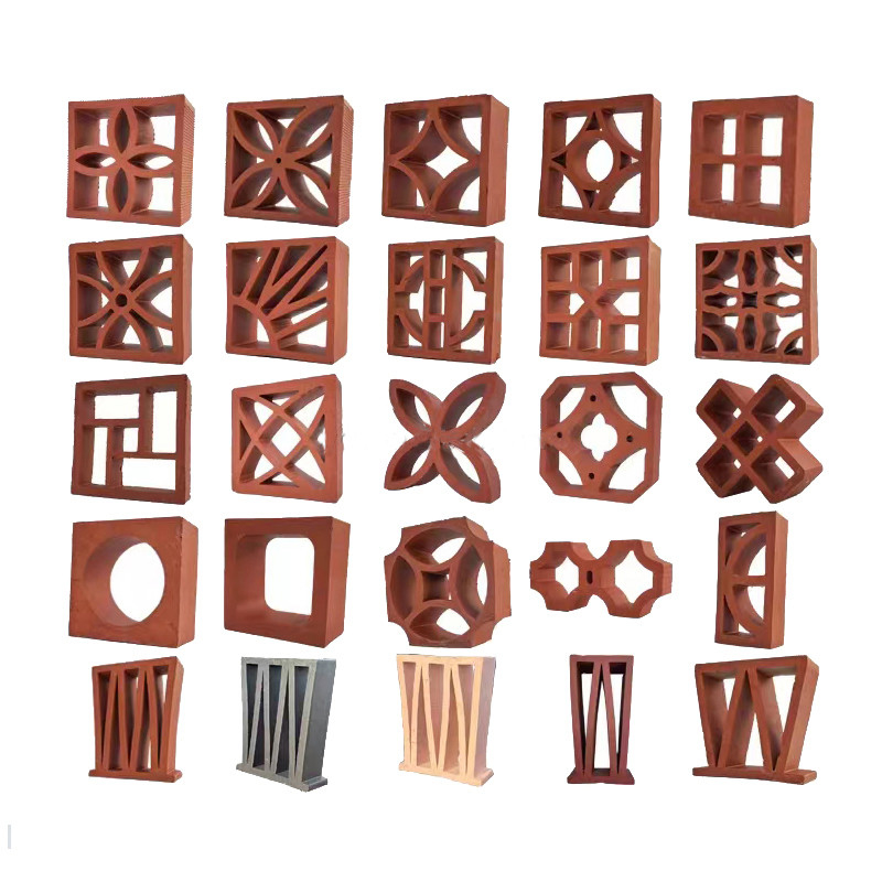 200mm Decorative Terracotta Bricks Exterior Hollow Clay Brick Abrasion Proof