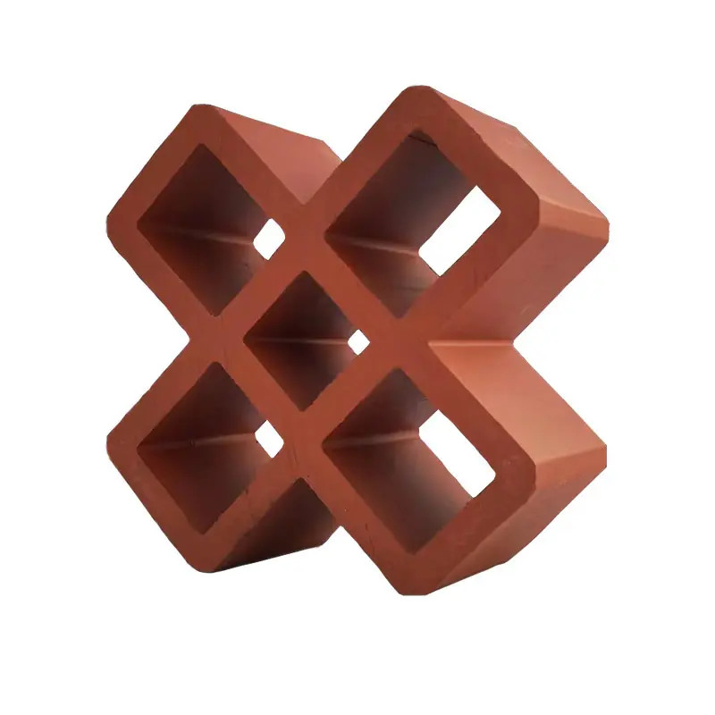 frost resistance Terracotta Wall Breeze Blocks Red Garden Decorative Clay Brick
