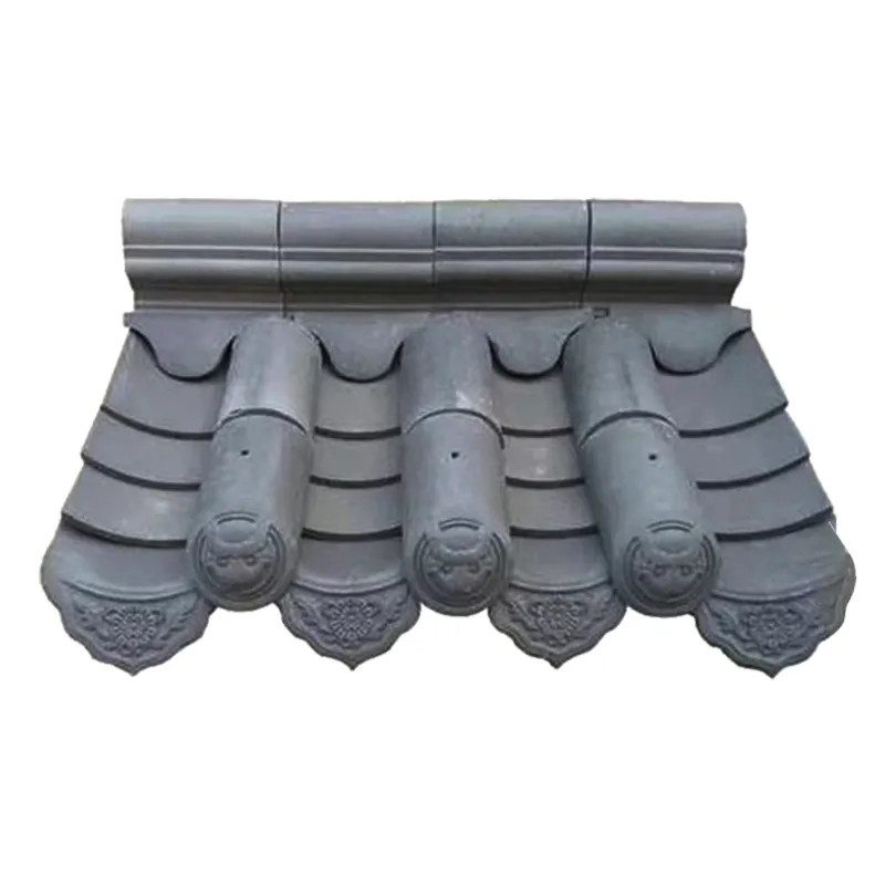 Natural Grey Chinese Clay Roof Tiles Traditional Design