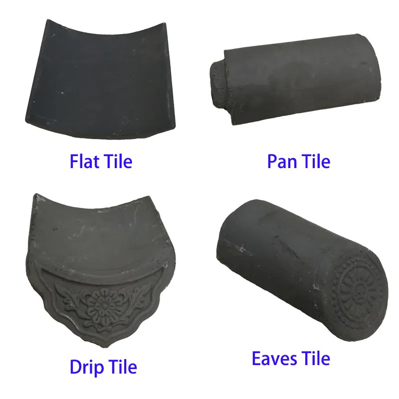 Temple Roof Tiles For Traditional Architecture Japanese Chinese Korean Clay Roofing Ridge Tile Roof Ornament