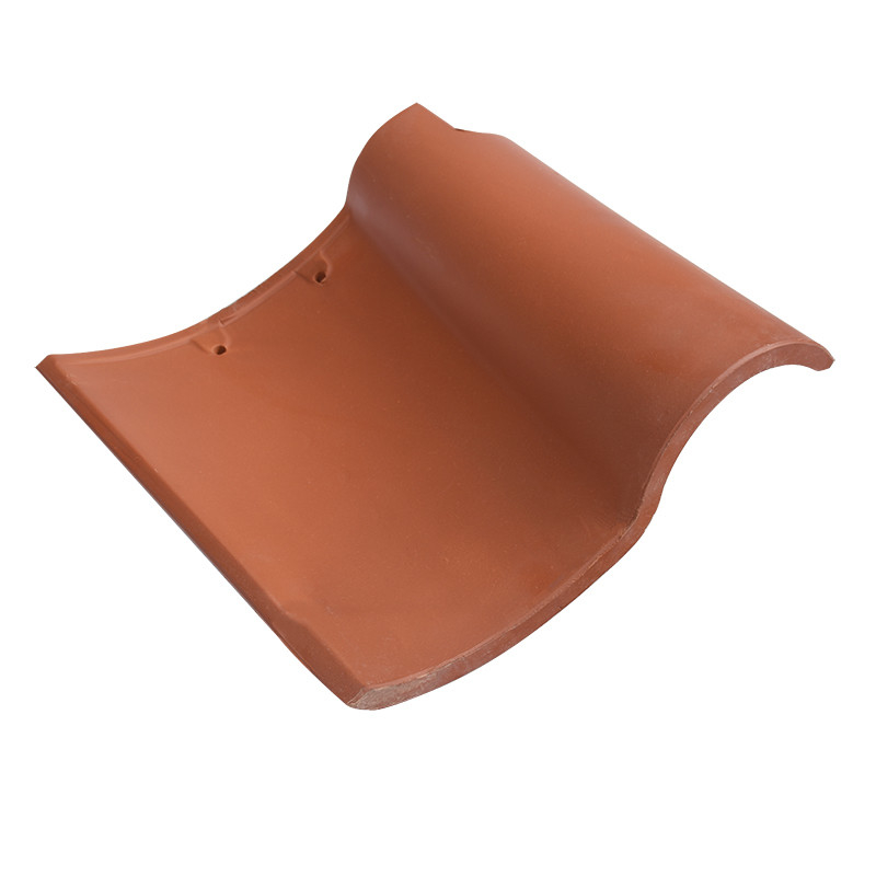 Villa Roofing Material 10mm Spanish Clay Roof Tiles Red Terracotta
