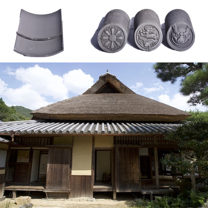 Traditional Japanese Shingles Building Roofing Royal Antique Tiles Fire Resistant
