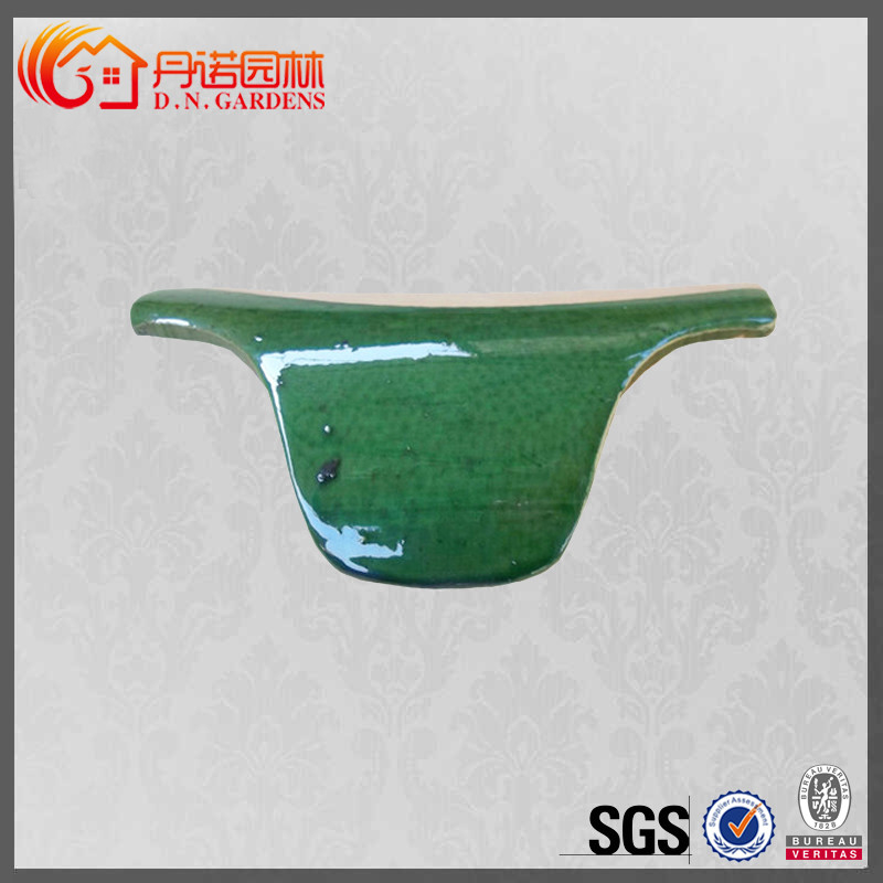 Decoration Celadon Chinese Temple Roof Tiles Soundproof