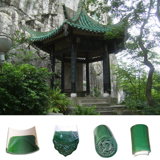 Glazed Chinese Temple Roof Tiles Building Material Decorative