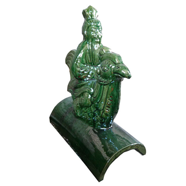 Dragon Beast Chinese Roof Ridge Decorations Glazed Colorful Finial For Roofing Handmade