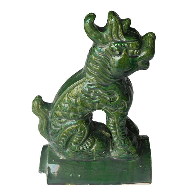 Dragon Beast Chinese Roof Ridge Decorations Glazed Colorful Finial For Roofing Handmade