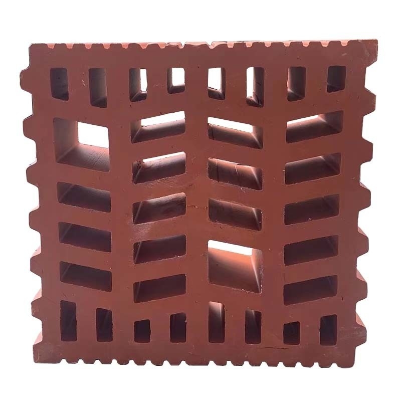 Building Decoration Hollowed Decorative Terracotta Bricks Red Clay Breeze Blocks For Wall