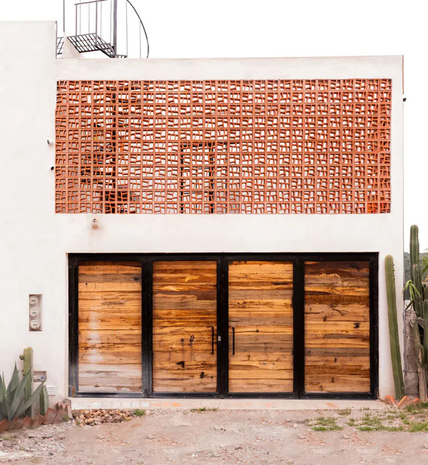 Red Terracotta Screen Block 100% Natural Clay For Interior And Outdoor Wall