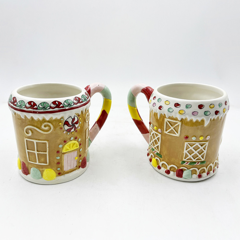 Exquisite Custom Ceramic Products Christmas Series Candy Storage Jars Creative