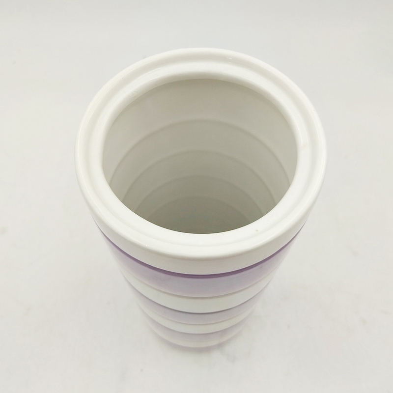 Minimalist Modern Decorative Vases Custom Size For Large Luxury Room White Ceramic Flower Vase Designed For Living Room