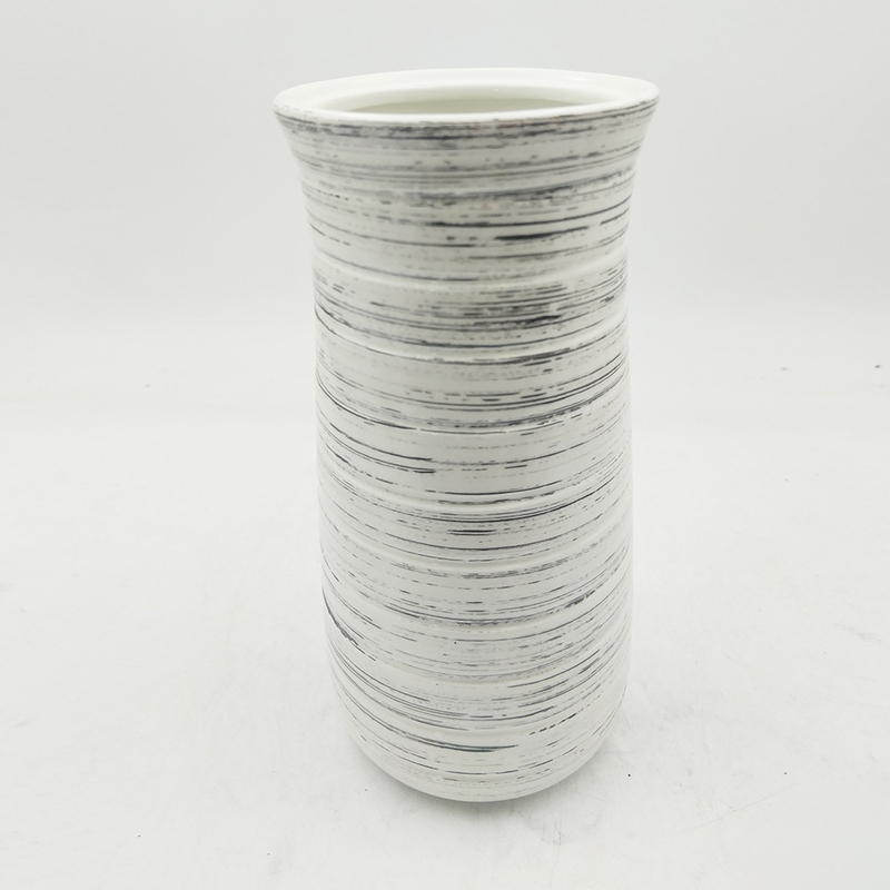 Custom Made Farmhouse Decor Ceramic Vases Hand Painted Stoneware Handicraft Floral Vase For Home Decor