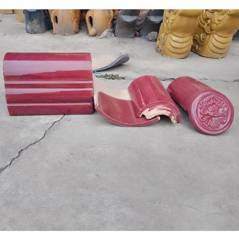 Customizable Colorful Chinese Glazed Roof Tiles for Parks and Traditional Buildings