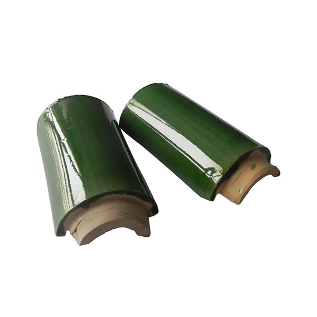 Green Glazed Chinese Temple Roof Tiles for Garden Pavilion and Modern Building Design