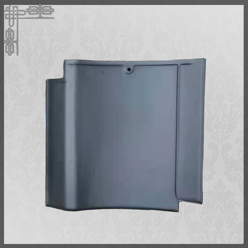 310*310mm Japanese Roof Tiles Available Grey Clay Material For Different Architectural Styles